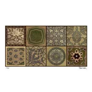    Moroccan Tiles   Gold by Paula Scaletta, 36x20