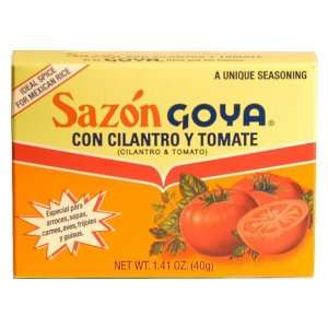 Goya Sazon with Cilantro & Tomato   1.41 oz.  Grocery 