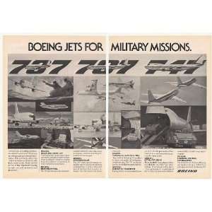 1978 Boeing 737 707 747 Jets Military Missions 2 Page 