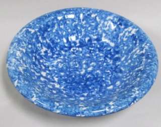   Stangl Pottery Blue Town & Country Spatterware 12 Salad Bowl  