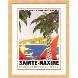  Sainte Maxime by Roger Broders   Framed Artwork