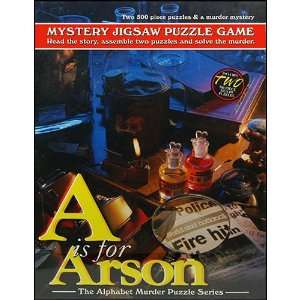  A for Arson Mystery 500 Piece Puzzle: Toys & Games