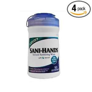  Sani Hands Instant Hand Sanitizing Wipes 50 Count Tubes 