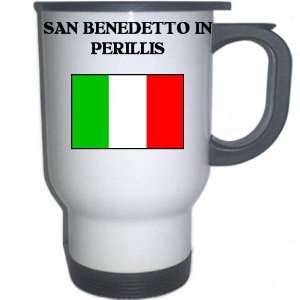 Italy (Italia)   SAN BENEDETTO IN PERILLIS White Stainless Steel Mug
