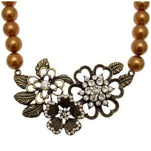  Acosta Jewellery   Vintage Style Faux Pearl & Crystal 