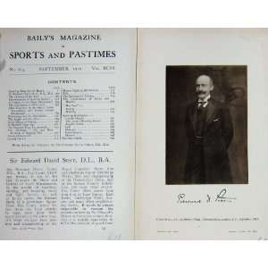   : 1911 Antique Portrait Sir Edward David Stern Sport: Home & Kitchen