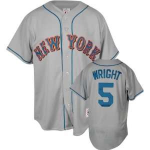 David Wright Majestic MLB Road Grey Replica New York Mets Jersey