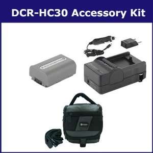 Sony DCR HC30 Camcorder Accessory Kit includes SDM 109 Charger, SDC 