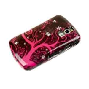  Red Tree Snap on Hard Skin Cover Case for Blackberry Curve 