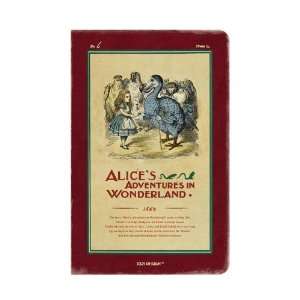  Alice in Wonderland Lined Journal   Red Wine (M) Office 