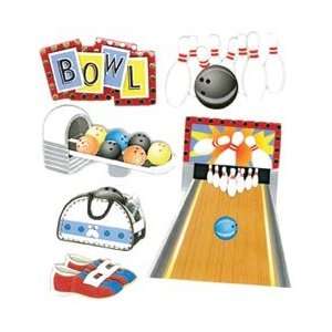   Dimensional Stickers Bowling Alley; 3 Items/Order: Home & Kitchen