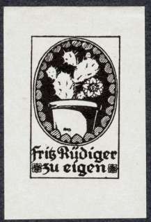 Lot of 7 Exlibris by German Artist A.M. SCHWINDT 1920  