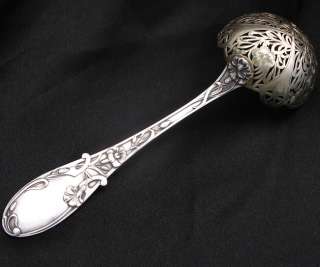 1900 ANTIQUE FRENCH STERLING SILVER SUGAR SIFTER SPOON SERVER ART 