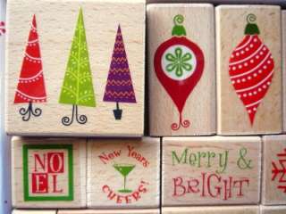 14PC Rubber Stamp Set By Rubber Stampede~ CHRISTMAS ~  