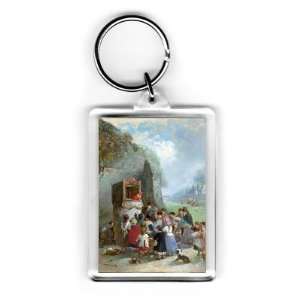 Punch and Judy (oil on panel) by John Anthony Puller   Acrylic Keyring 
