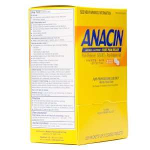  Anacin Aspirin Tablets 125 X 2