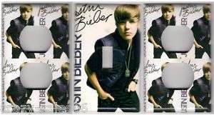 Justin Bieber Decorative Light Switch & Outlet covers  