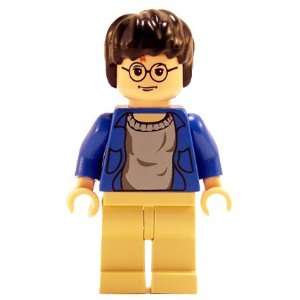 com Harry Potter (Blue Open Shirt, Tan Legs, LF)   LEGO Harry Potter 