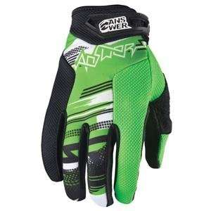   : Answer Racing Youth Syncron Gloves   2012   Large/Green: Automotive