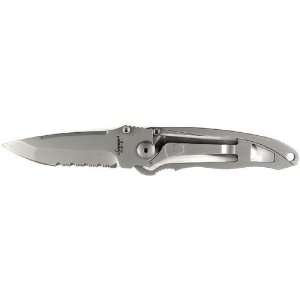 RUKO 3 Inch Blade Folding Knife with Serrated Edge Stainless Steel 