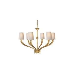  Chart House Large Ruhlmann Chandelier in Antique Burnished 