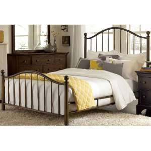 Ashby Park Metal Tapered King Bed   Dark Copper   American Drew 