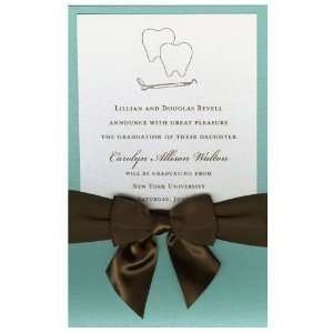  Dental Lagoon Pocket with Crystal Card and Brown Bow 