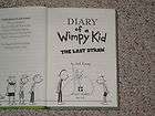 Jeff Kinney Signed Book Diary of a Wimpy Kid The Last Straw