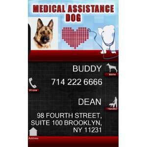  MEDICAL ASSISTANCE DOG ID Badge Bundle   1 Handlers 