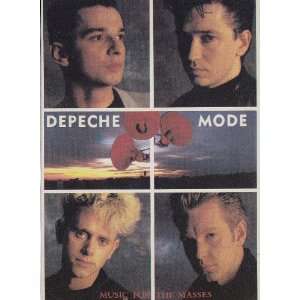  Depeche Mode Music for the Masses Postcard  RARE  4 x 6 