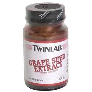  TwinLab Grape Seed Extract, 100 mg, Capsules, 60 capsules 