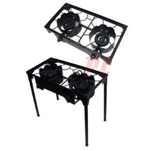  Pressure 2 DUAL Burners Stove Cook Top w/ Stand: Sports & Outdoors