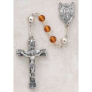   Catholic 6MM Semi Precious Rosary Beads Necklace Fine Jewelry Jewelry