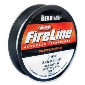  Berkley FireLine Beading Thread, Crystal Clear, .006 4 