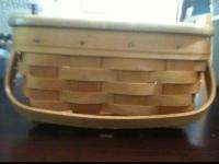 Longaberger Small Classic Gathering Basket with Roadtrip Lid  
