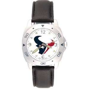  Houston Texans Mens Pro Leather Watch: Sports & Outdoors