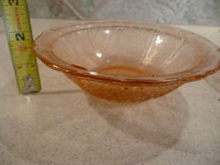 Pink Depression Glass Cherry Blossom Set of two (2) Bowls Jeannette 