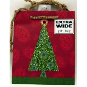   Xgb9786 Small Square Green Tree on Red Gift Bag: Everything Else