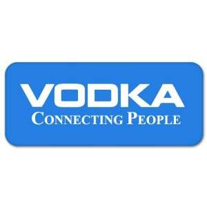  Vodka Connecting People car bumper sticker window decal 6 