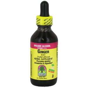  Natures Answer Ginger Root Organic Alcohol 2 oz Health 