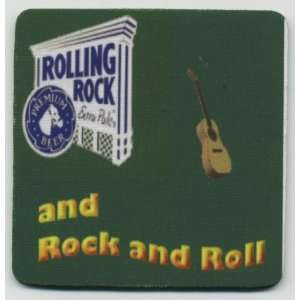  Rolling Rock and Roll beer coaster set 