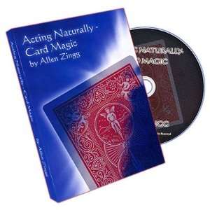   DVD: Acting   Naturally (Card Magic) by Allen Zingg: Toys & Games