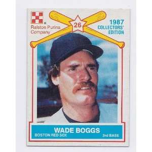 1987 Ralston Purina #3 Wade Boggs Red Sox  Sports 