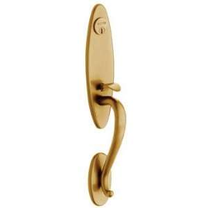 Baldwin 6628033ENTR Vintage Brass Estate Springfield Exterior Trim for 