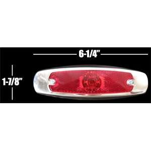    LED RED PETERBILT TRUCK RV MARKER LIGHTS 2 DIODES: Automotive