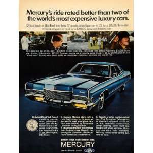   Lincoln Blue Mercury Brougham Car   Original Print Ad