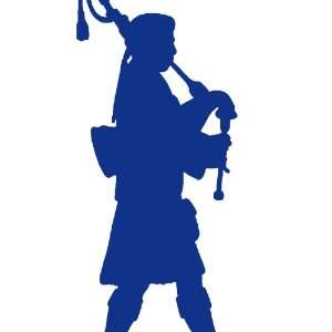   : Bagpipes Bagpiper BLUE vinyl window decal sticker: Office Products