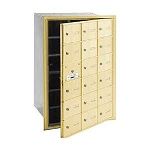 4B+ Horizontal Mailbox   18 A Doors (17 usable)   Sandstone   Front 