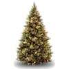 90 In Carolina Pine Artificial Christmas Tree w/ Flocked Cones & Clear 