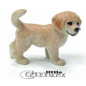 GOLDEN RETRIEVER DOG Puppy Dog Chase Stands New Figurine 